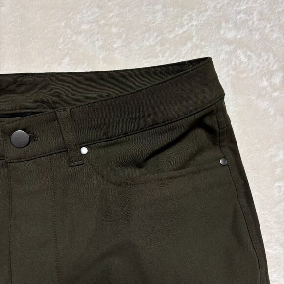 Lululemon Mens ABC Pant Slim Warpstreme Size 30 Dark Olive Performance W5AD8S - Picture 5 of 11